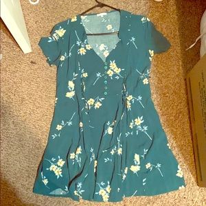 Green lottie moss dress